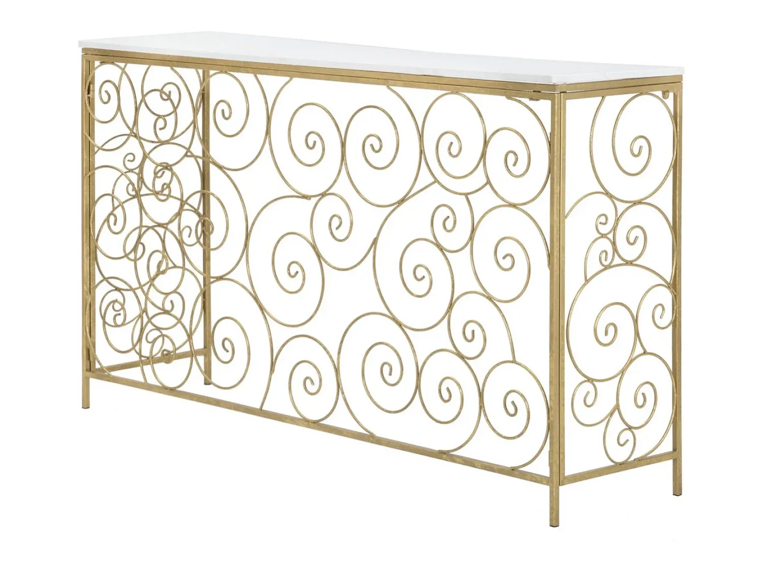 Consola VKH617, Ouro, 140x36x82 cm, Kendra Home Dourado