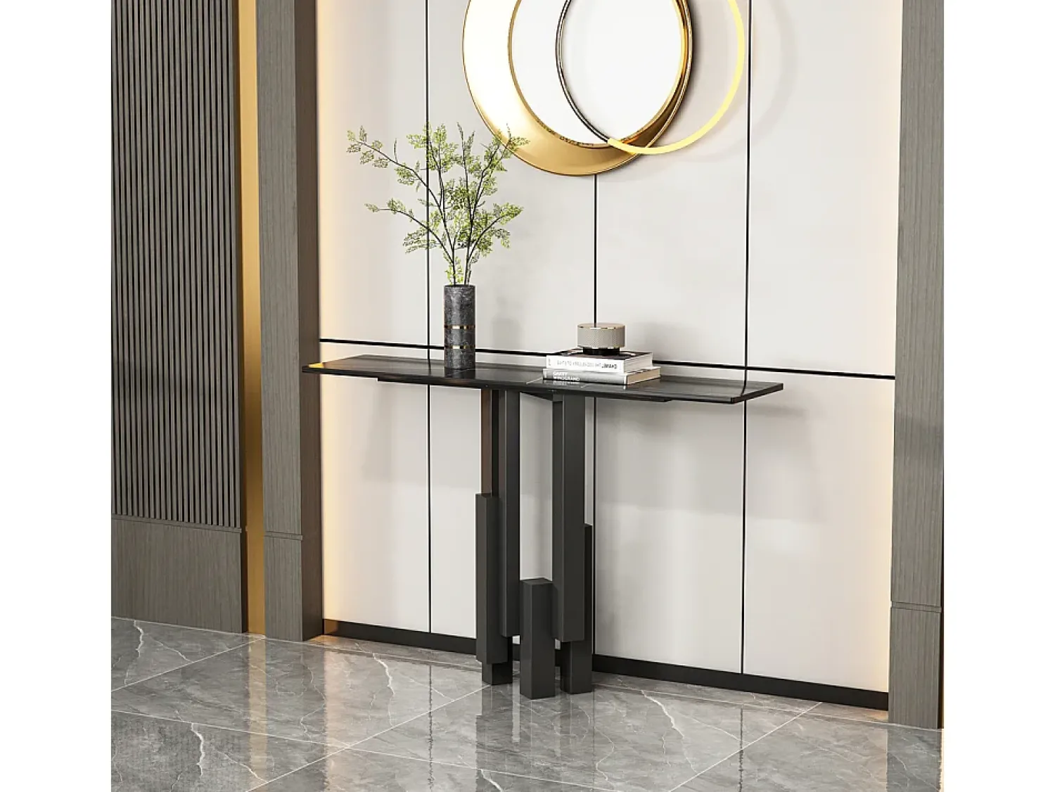 Consola* Consola 120x80x30 cm preta modig m20-120 Preto