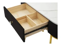 Consola* Console Montpellier 100X43X74 cm Preto
