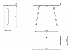 Consola* Console Tibete 110x35x85 cm em ferro pintado de preto Design minimalista curvo perfurado Mobiliário de entrada moderno Fabricado na Itália Bege Branco