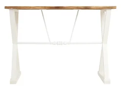 Consola| Corredor feito de madeira e metal laqueado Branco