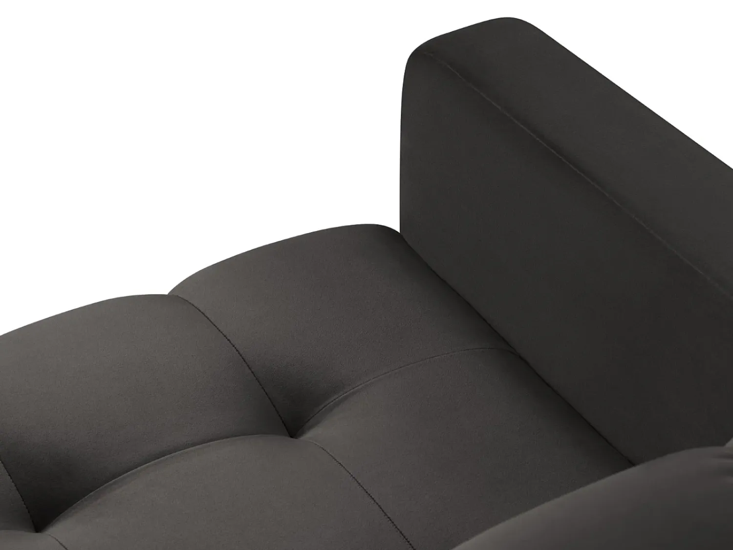 Cosmopolitan Design - Poltrona "Bali" em veludo cinza escuro - 87x92x75cm^ Poltrona