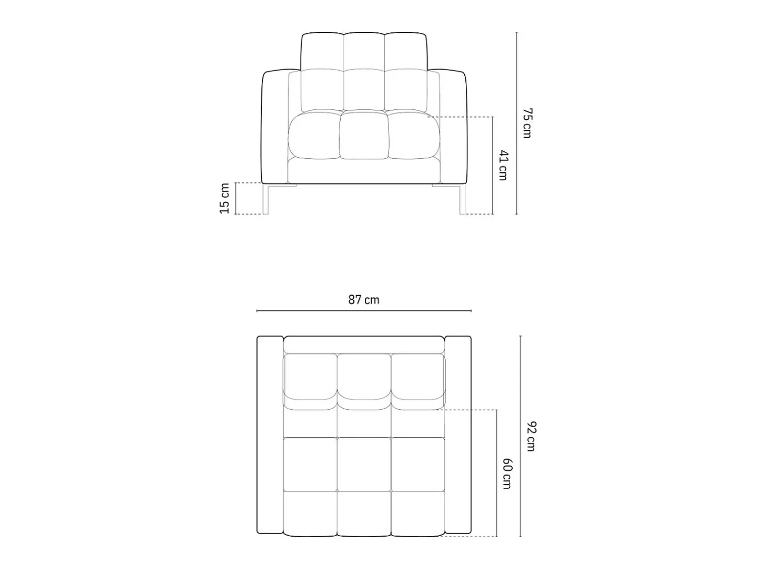 Cosmopolitan Design - Poltrona "Bali" em veludo cinza escuro - 87x92x75cm^ Poltrona