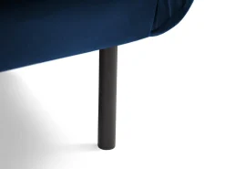 New Cosmopolitan Design - Poltrona "Vienna" em veludo azul real - 97x94x95cm Azul escuro