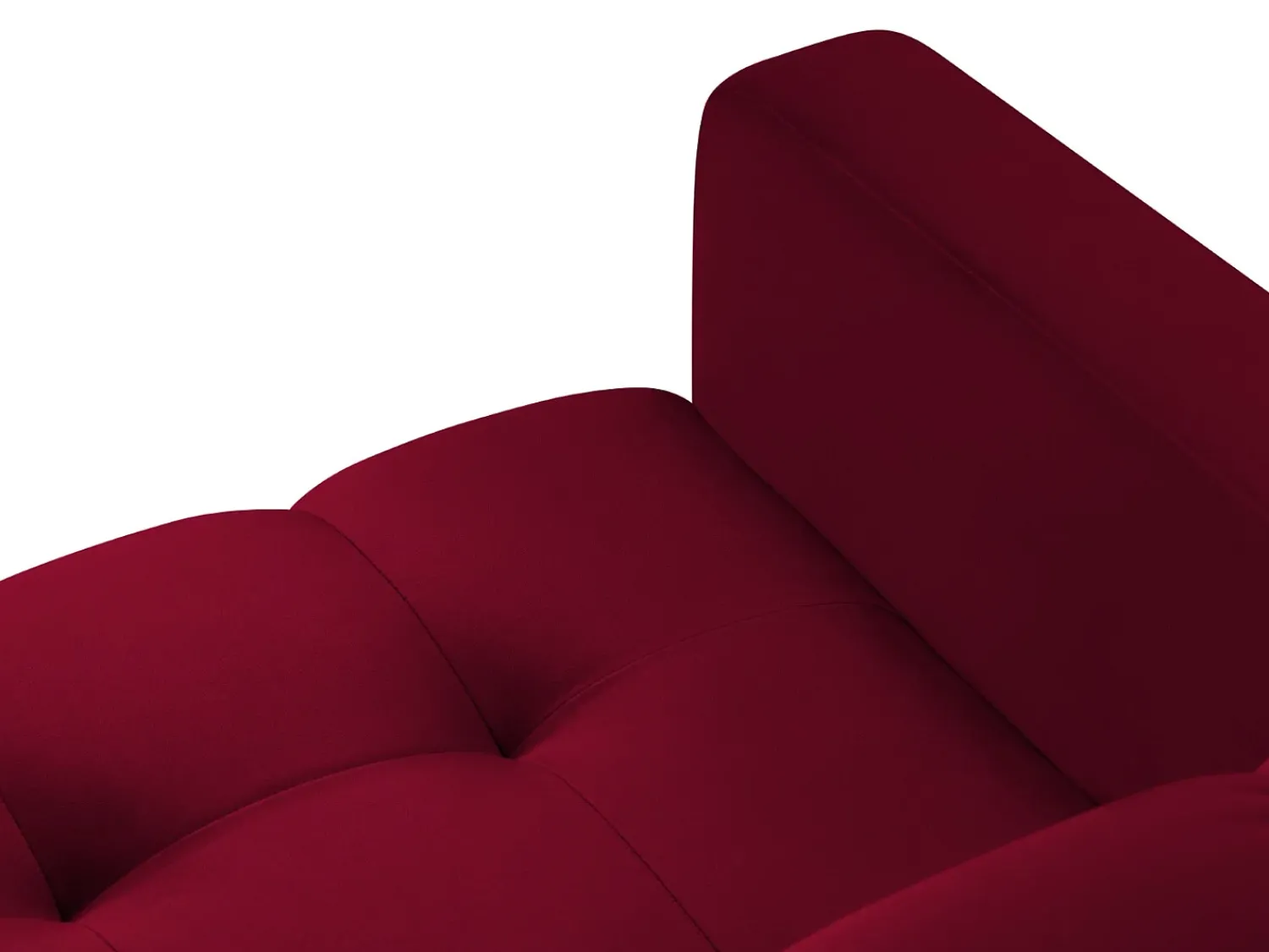 Best Cosmopolitan Design - Poltrona "Bali" em veludo - 87x92x75cm Vermelho