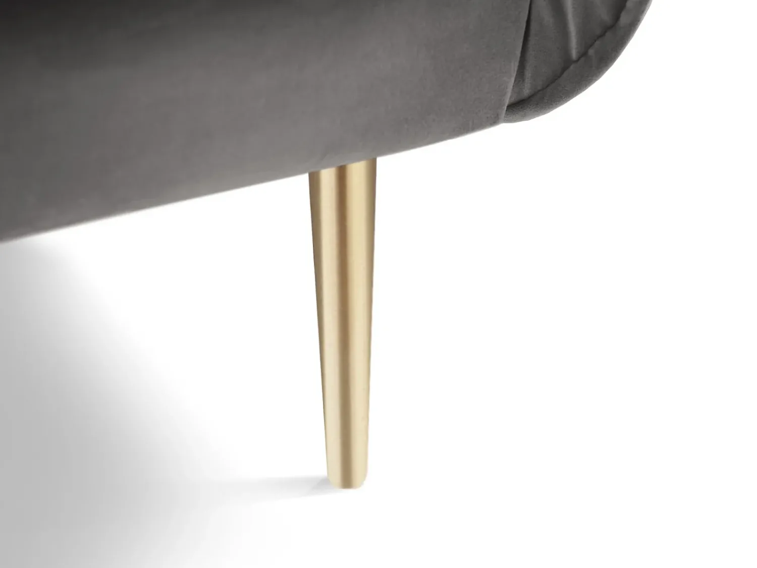 Poltrona|Cosmopolitan Design - Poltrona "Vienna" em veludo cinza claro - 97x94x95cm Cinzento claro