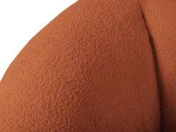Poltrona|Cosmopolitan Design - Poltrona "Essen" em tecido bouclé marrom - 130x95x86cm Castanho