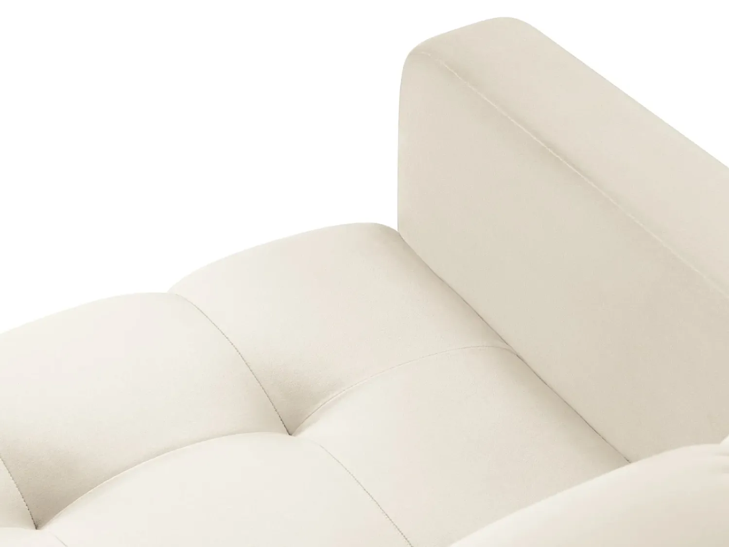 Poltrona*Cosmopolitan Design - Poltrona "Bali" em veludo claro - 87x92x75cm Bege