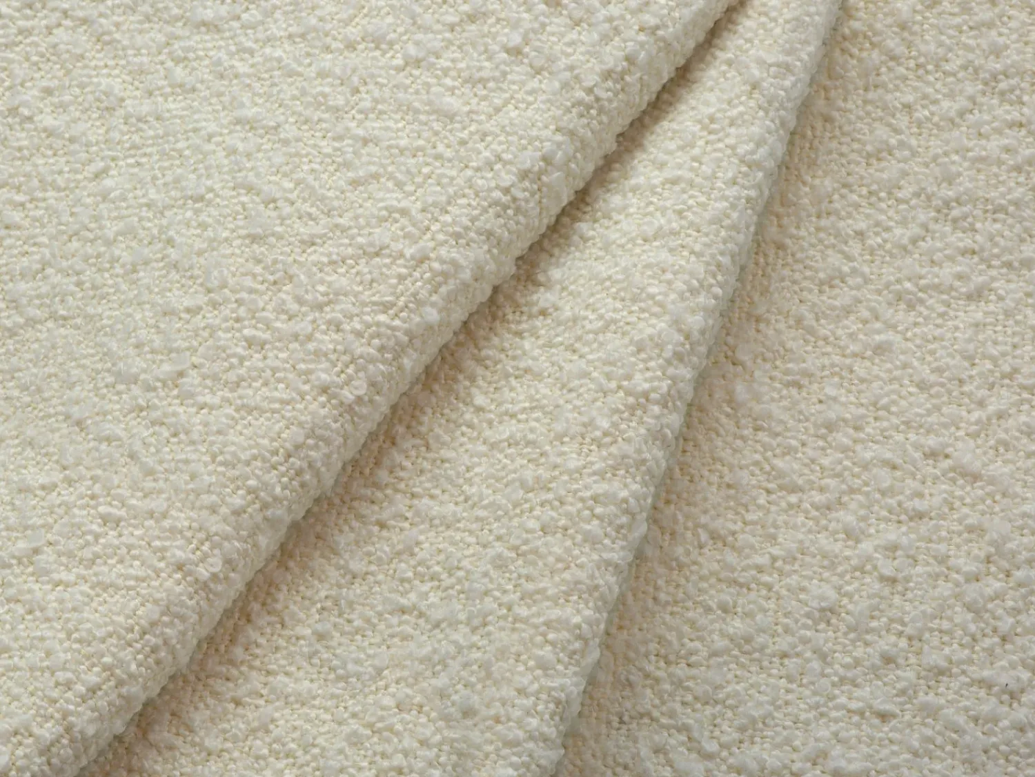Online Cosmopolitan Design - Sofá de canto direito "Vienna" 5 lugares em tecido bouclé - 255x170x95cm Bege