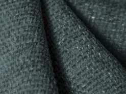 Cosmopolitan Design - Sofá de canto direito "Nolio" 4 lugares em tecido chenille petróleo - 315x250x72cm^ Sofá