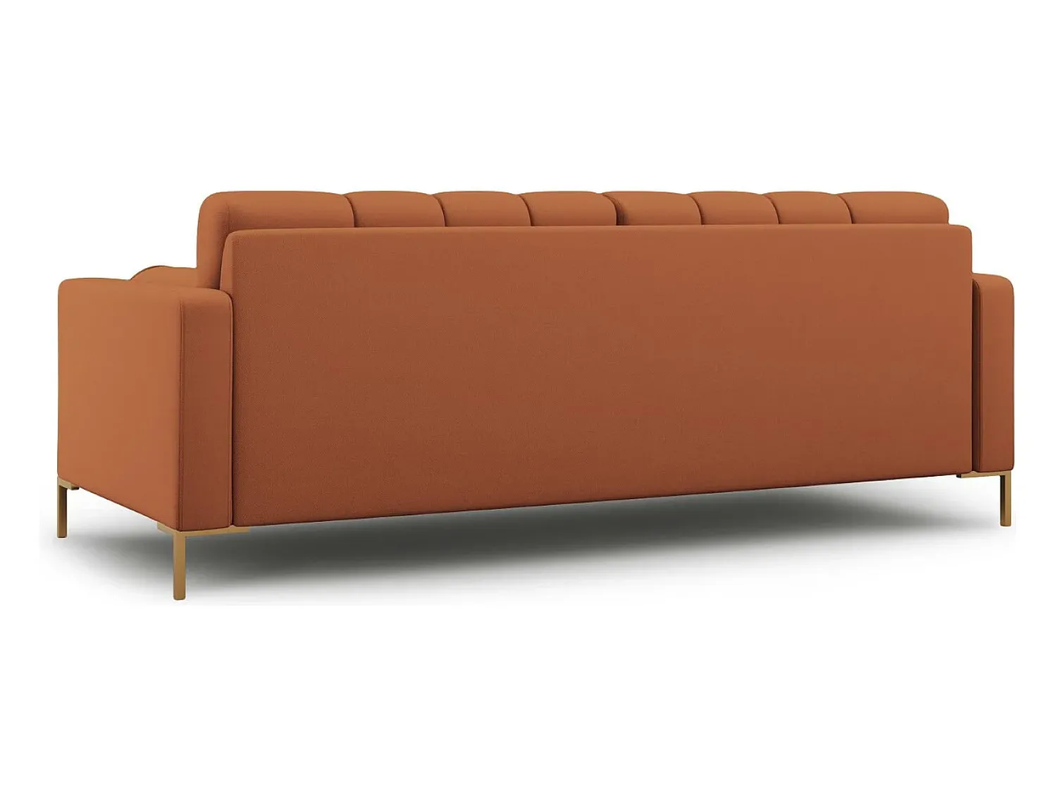 Sofá*Cosmopolitan Design - Sofá "Bali" 3 lugares em tecido estrutural tijolo - 177x92x75cm Terracota