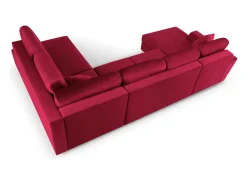 Sofá*Cosmopolitan Design - Sofá panorâmico convertível em linha reta com caixa de arrumação 