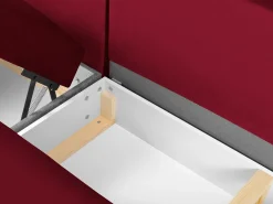 Sofá*Cosmopolitan Design - Sofá panorâmico convertível em linha reta com caixa de arrumação 