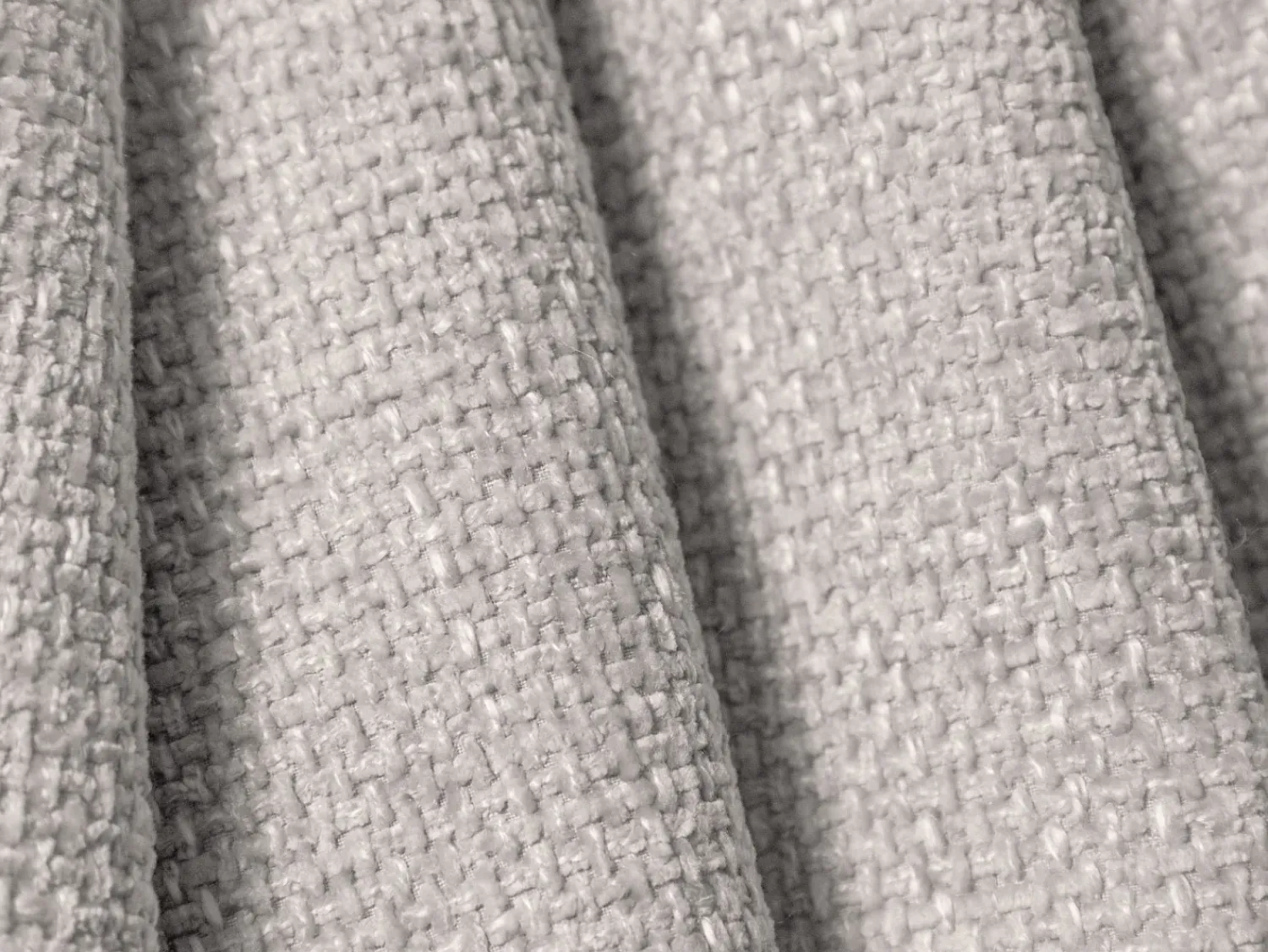 Sofá*Cosmopolitan Design - Sofá convertível de canto esquerdo com caixa de arrumação "Matera" 4 lugares em tecido chenille cinza claro - 253x173x86cm Cinzento claro