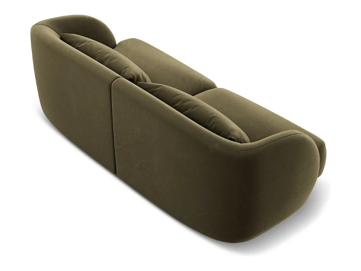 Best Cosmopolitan Design - Sofá "Tulum" 2 lugares em veludo - 180x90x70cm Verde