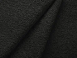 Clearance Cosmopolitan Design - Sofá de canto esquerdo "Vienna" 6 lugares em tecido bouclé - 275x185x95cm Preto