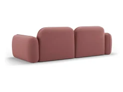 Sofá*Cosmopolitan Design - Sofá modular "Sydney" 3 lugares em veludo salmão - 230x90x70cm Rosa claro