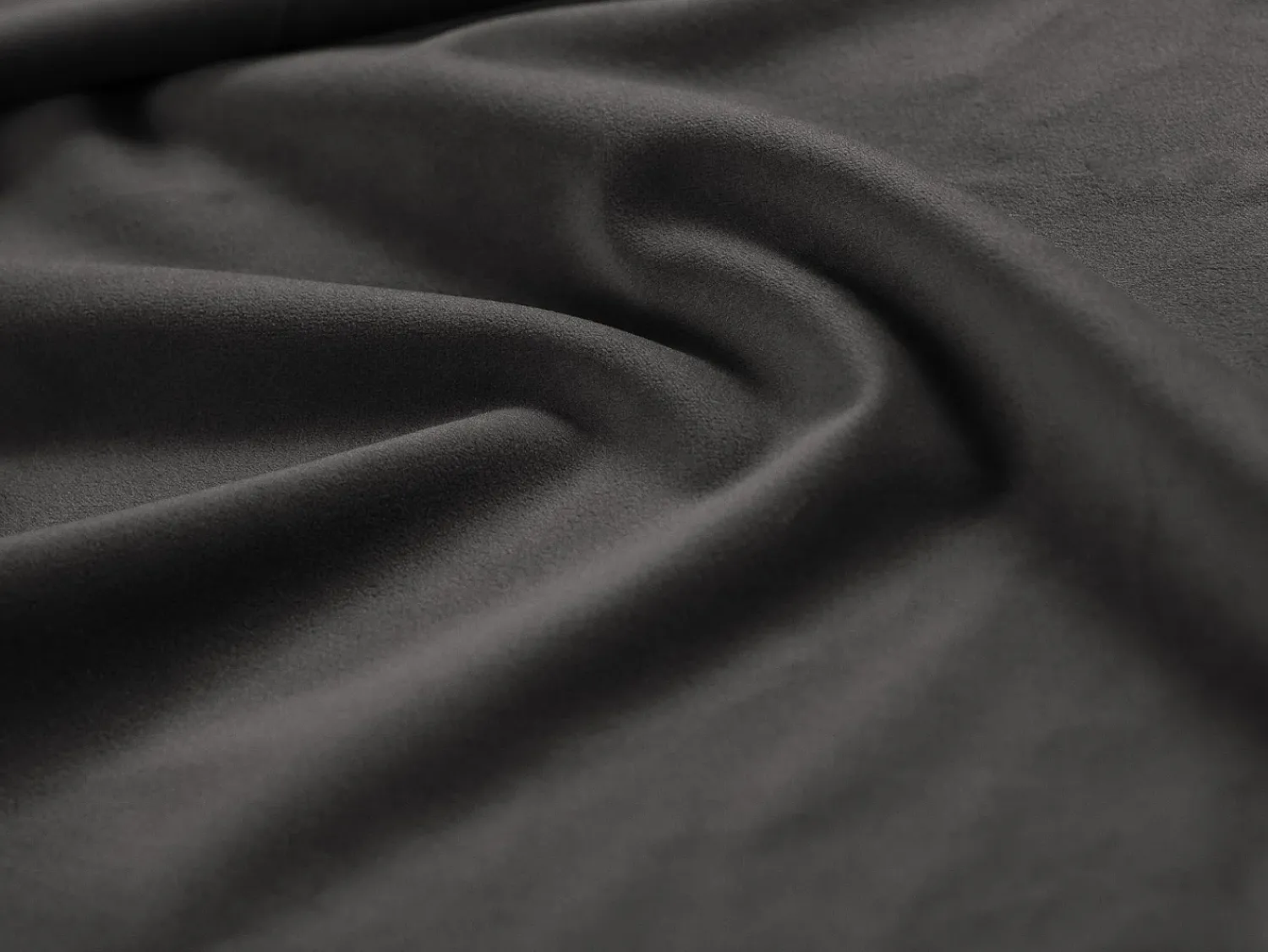 Sofá*Cosmopolitan Design - Sofá de canto esquerdo "Vienna" 5 lugares em veludo cinza escuro - 255x170x95cm Cinza antracite