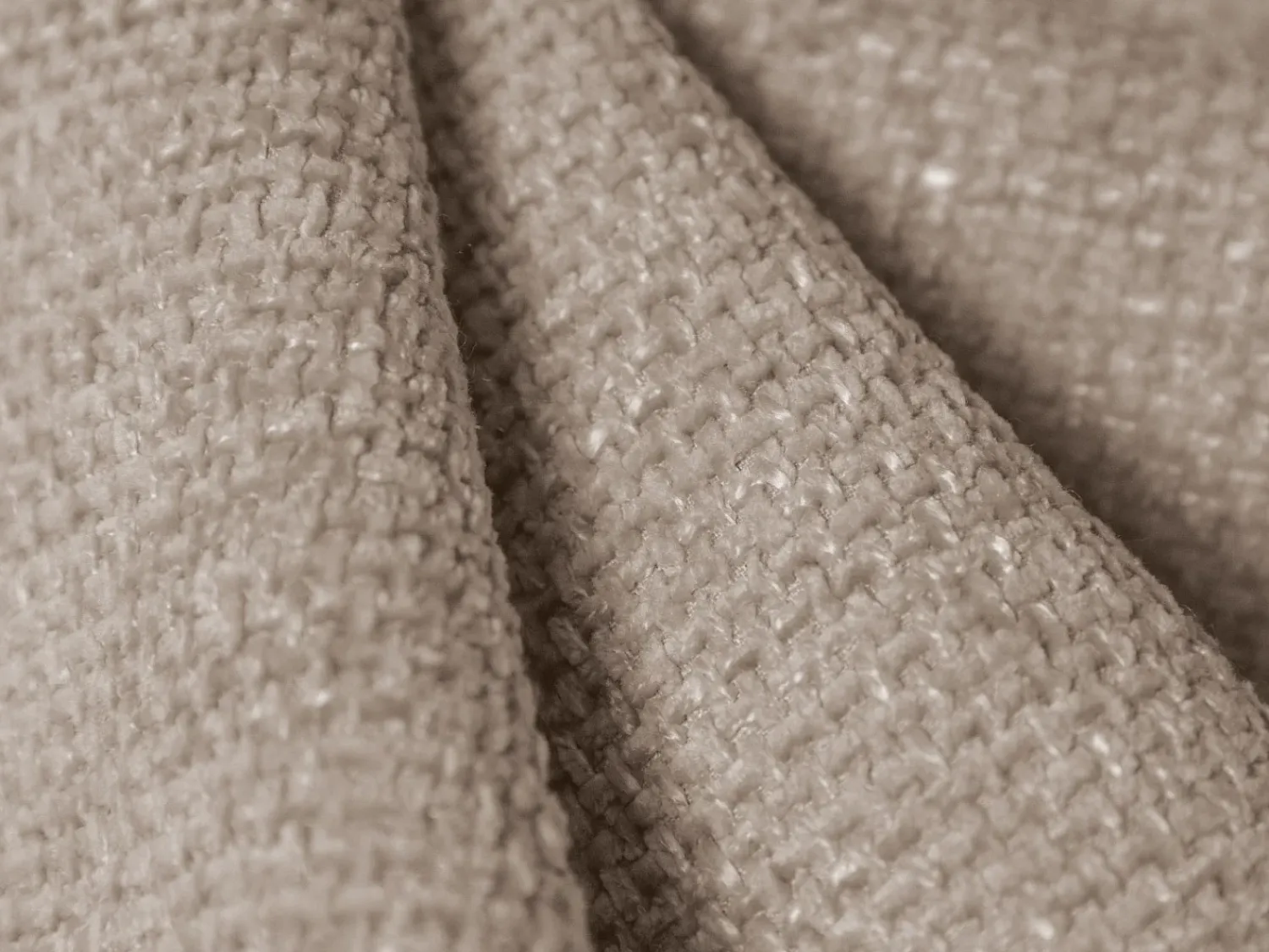 Cosmopolitan Design - Sofá esquerdo "Arendal" 4 lugares em tecido chenille - 262x102x70cm^ Sofá