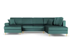Sofá*Cosmopolitan Design - Sofá panorâmico convertível em linha reta com caixa de arrumação 