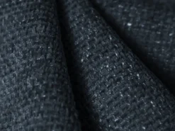 Outlet Cosmopolitan Design - Sofá panorâmico "Arendal" 6 lugares em tecido chenille azul real - 364x166x70cm Azul escuro