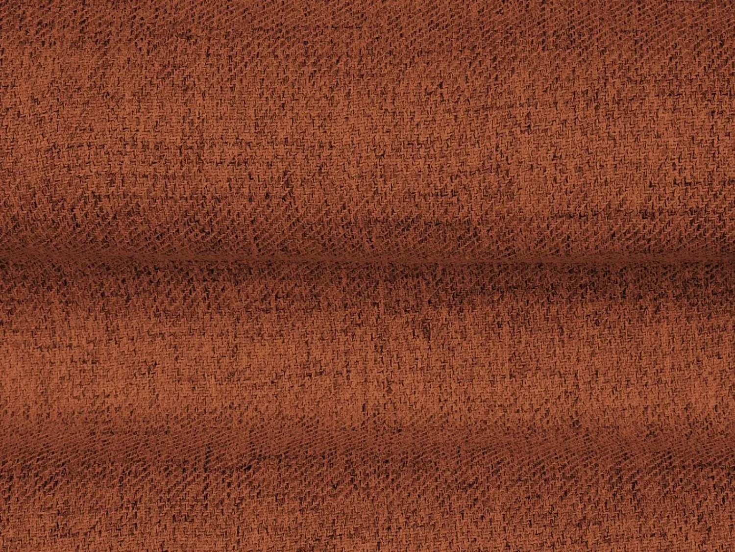 Sale Cosmopolitan Design - Sofá panorâmico "Bali" 7 lugares em tecido estrutural tijolo - 383x185x75cm Terracota