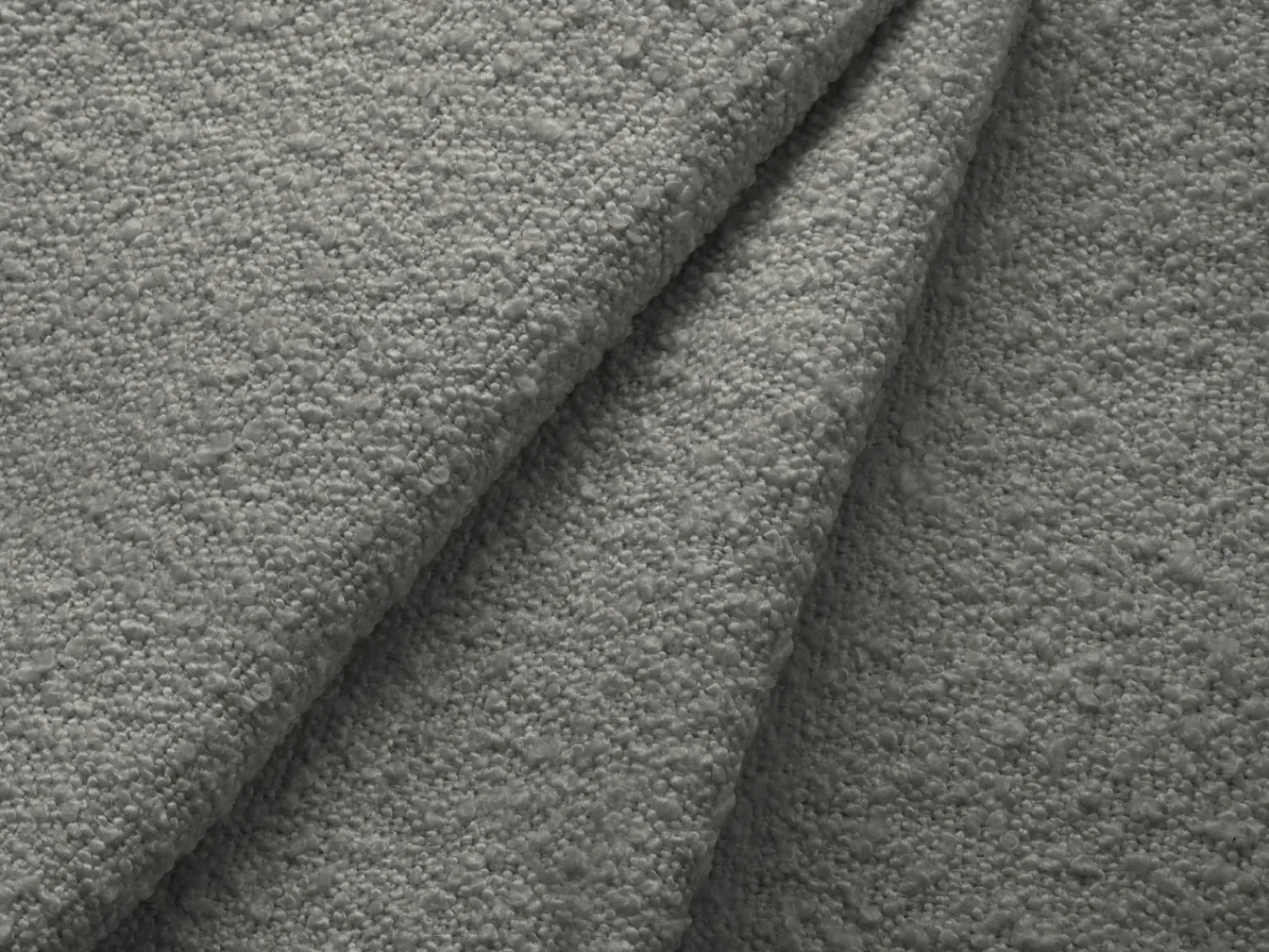 Outlet Cosmopolitan Design - Sofá de canto esquerdo "Vienna" 6 lugares em tecido bouclé cinza - 275x185x95cm Cinzento