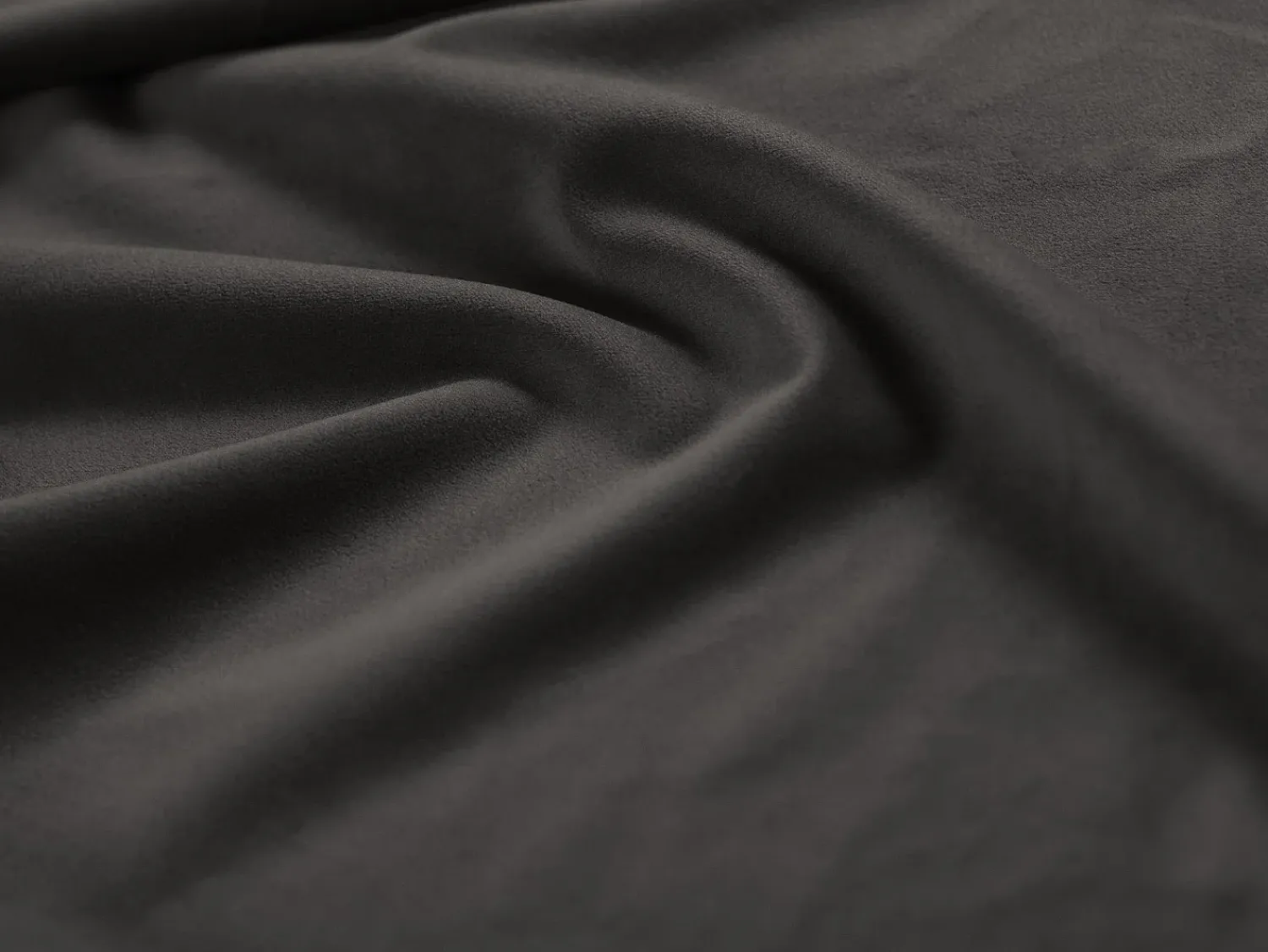 Sofá*Cosmopolitan Design - Sofá de canto esquerdo "Bali" 5 lugares em veludo cinza escuro - 293x185x75cm Cinza antracite