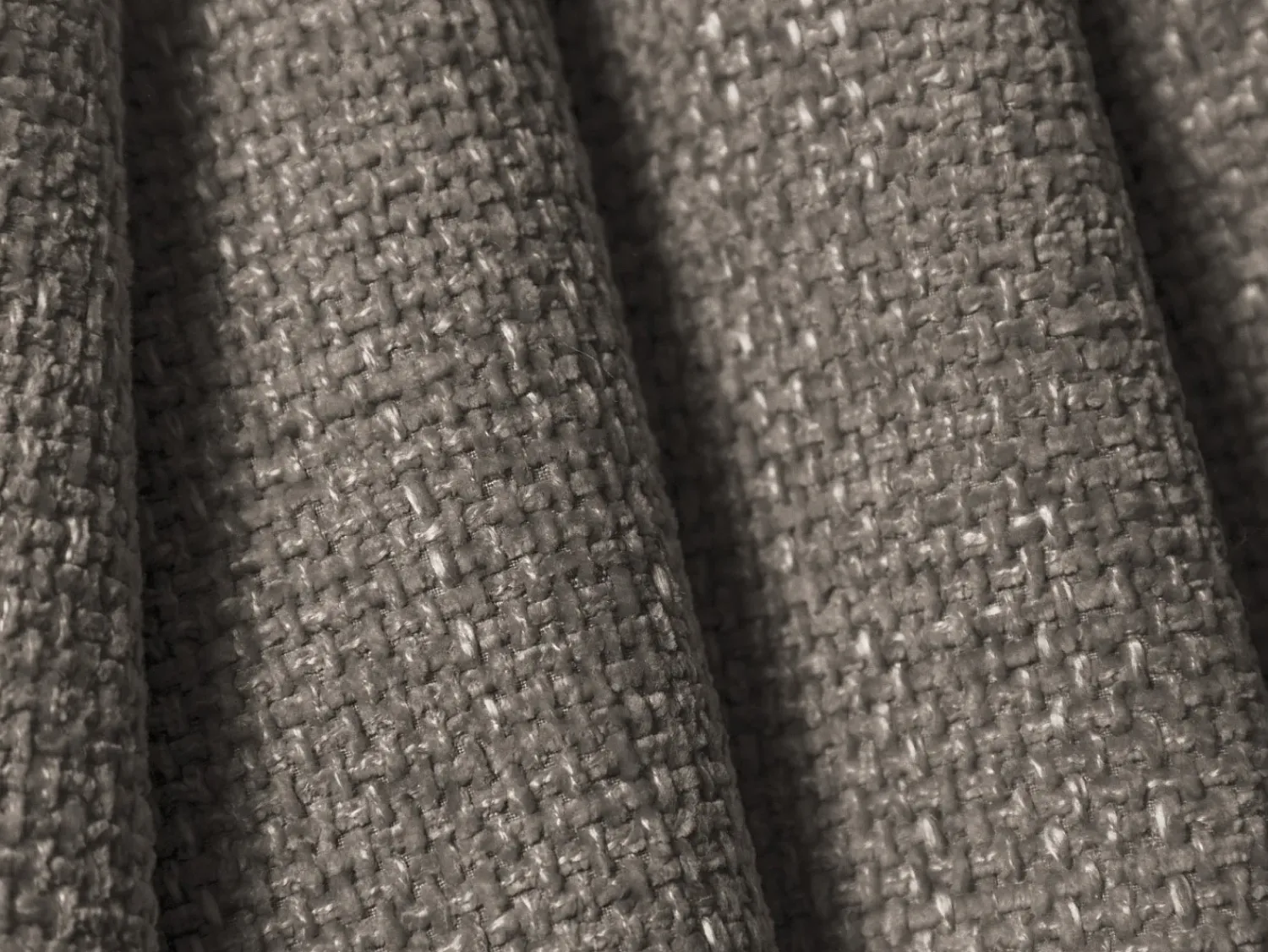 Outlet Cosmopolitan Design - Sofá de canto esquerdo "Tulum" 4 lugares em tecido chenille cinza - 255x156x70cm Cinzento