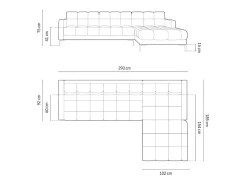 Best Cosmopolitan Design - Sofá de canto direito 