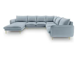 Clearance Cosmopolitan Design - Sofá de canto direito panorâmico 