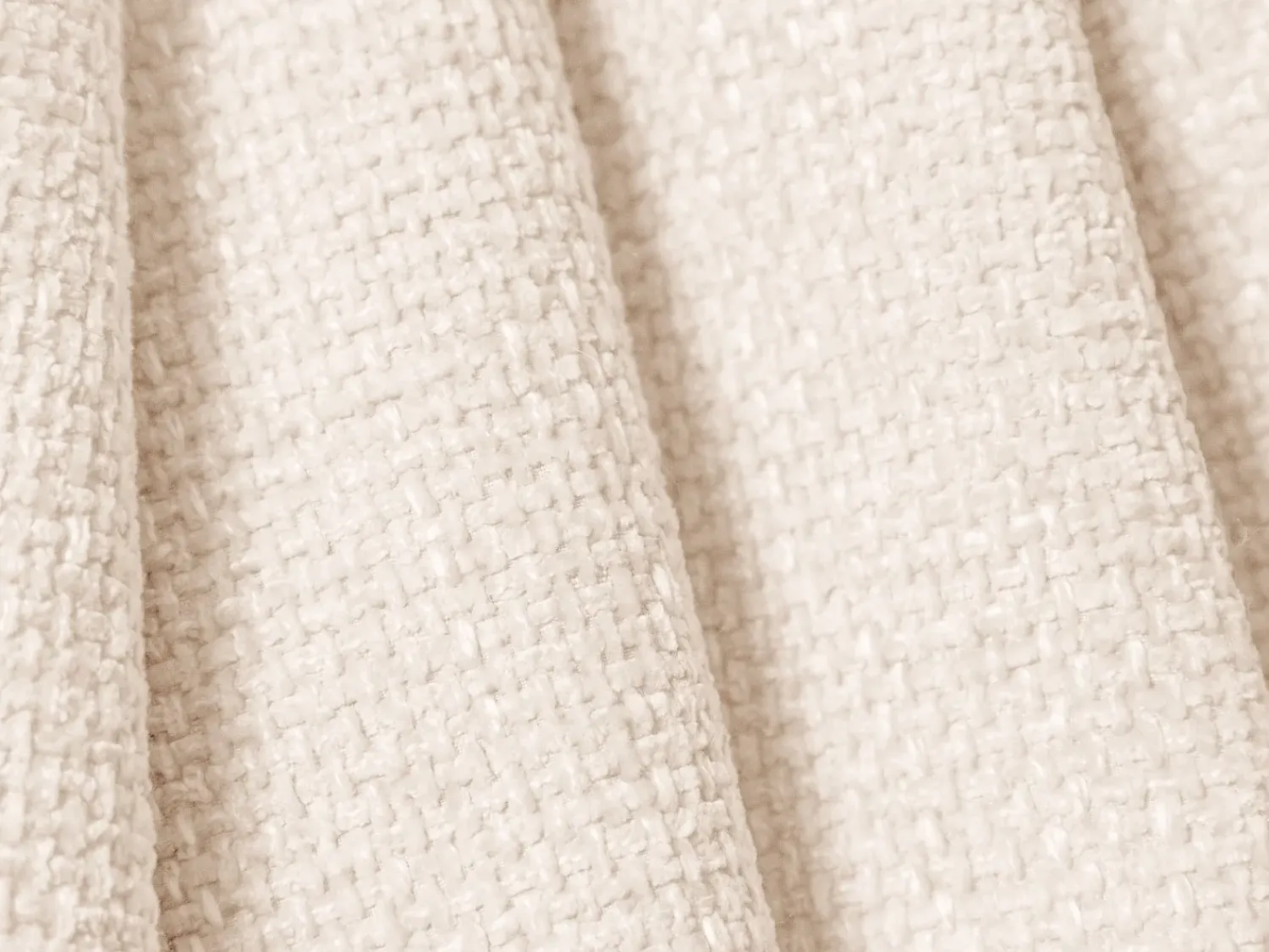 Sofá|Cosmopolitan Design - Sofá "Tulum" 3 lugares em tecido chenille claro - 255x90x70cm Bege