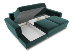 Sofá*Cosmopolitan Design - Sofá convertível de canto esquerdo com caixa de arrumação 