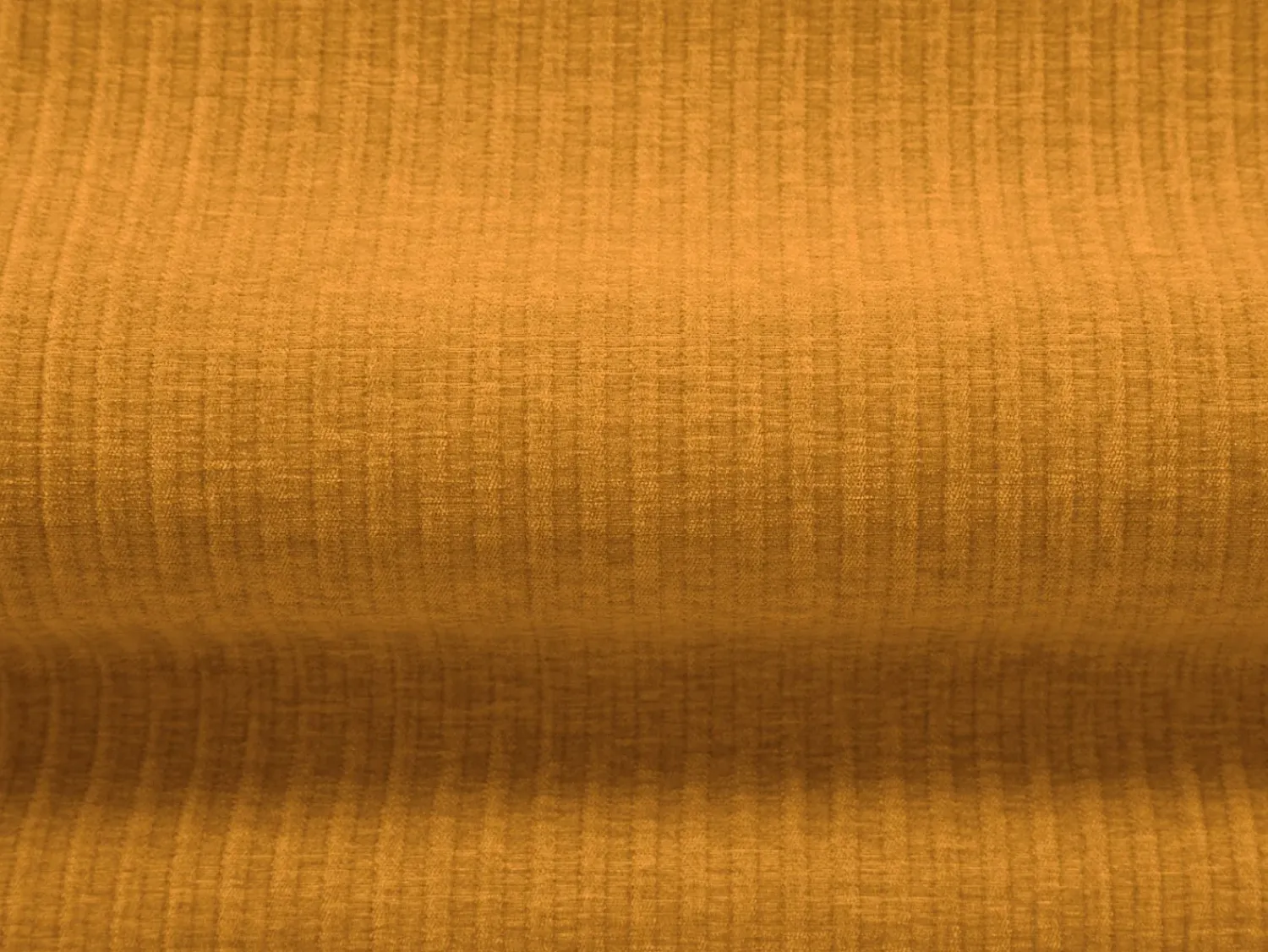 Sofá*Cosmopolitan Design - Sofá panorâmico "Arendal" 6 lugares em tecido chenille com efeito canelado mostarda - 364x166x70cm Amarelo mostarda