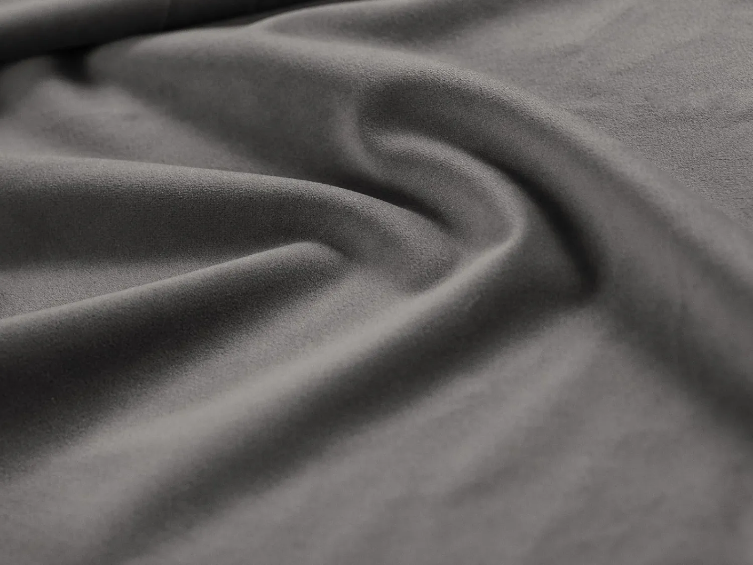 Cosmopolitan Design - Sofá de canto direito "Vienna" 5 lugares em veludo cinza claro - 255x170x95cm^ Sofá