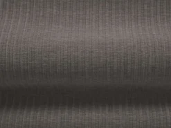 Cosmopolitan Design - Sofá de canto direito panorâmico "Arendal" 7 lugares em tecido chenille com efeito canelado cinza escuro - 364x262x70cm^ Sofá