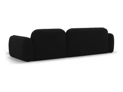 Sofá|Cosmopolitan Design - Sofá modular de canto direito "Sydney" 4 lugares em veludo - 275x165x70cm Preto