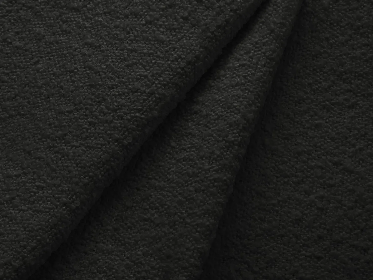Sofá|Cosmopolitan Design - Sofá de canto direito "Vienna" 5 lugares em tecido bouclé - 255x170x95cm Preto
