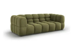 Sofá*Cosmopolitan Design - Sofá "Sky" 3 lugares em veludo - 214x102x75cm Verde claro