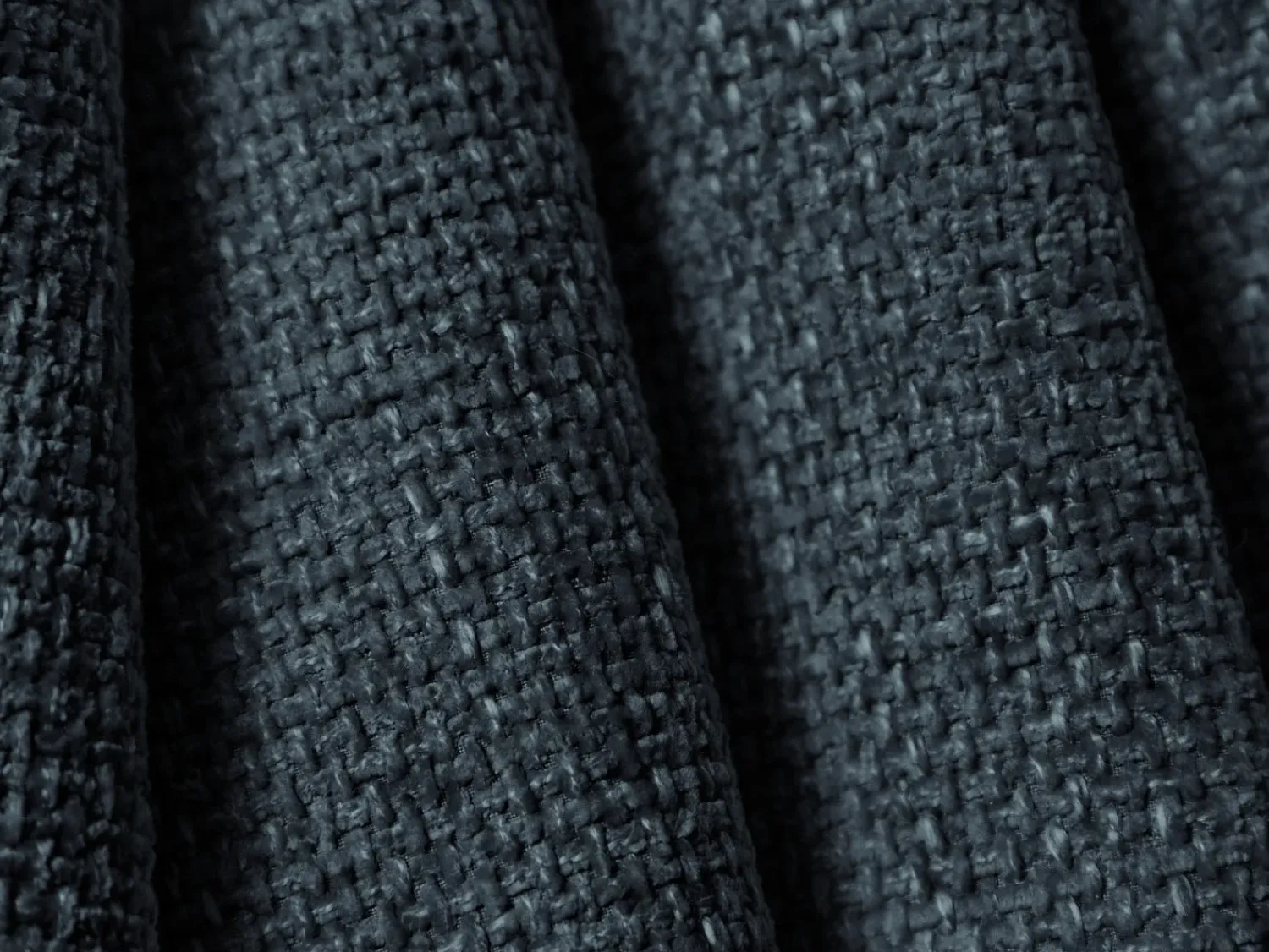 Sofá|Cosmopolitan Design - Sofá de canto esquerdo "Tulum" 4 lugares em tecido chenille azul real - 255x156x70cm Azul escuro