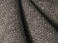 Clearance Cosmopolitan Design - Sofá de canto direito "Nolio" 4 lugares em tecido chenille cinza - 235x170x72cm Cinzento