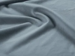 New Cosmopolitan Design - Sofá de canto direito panorâmico "Bali" 7 lugares em veludo - 327x256x75cm Azul claro
