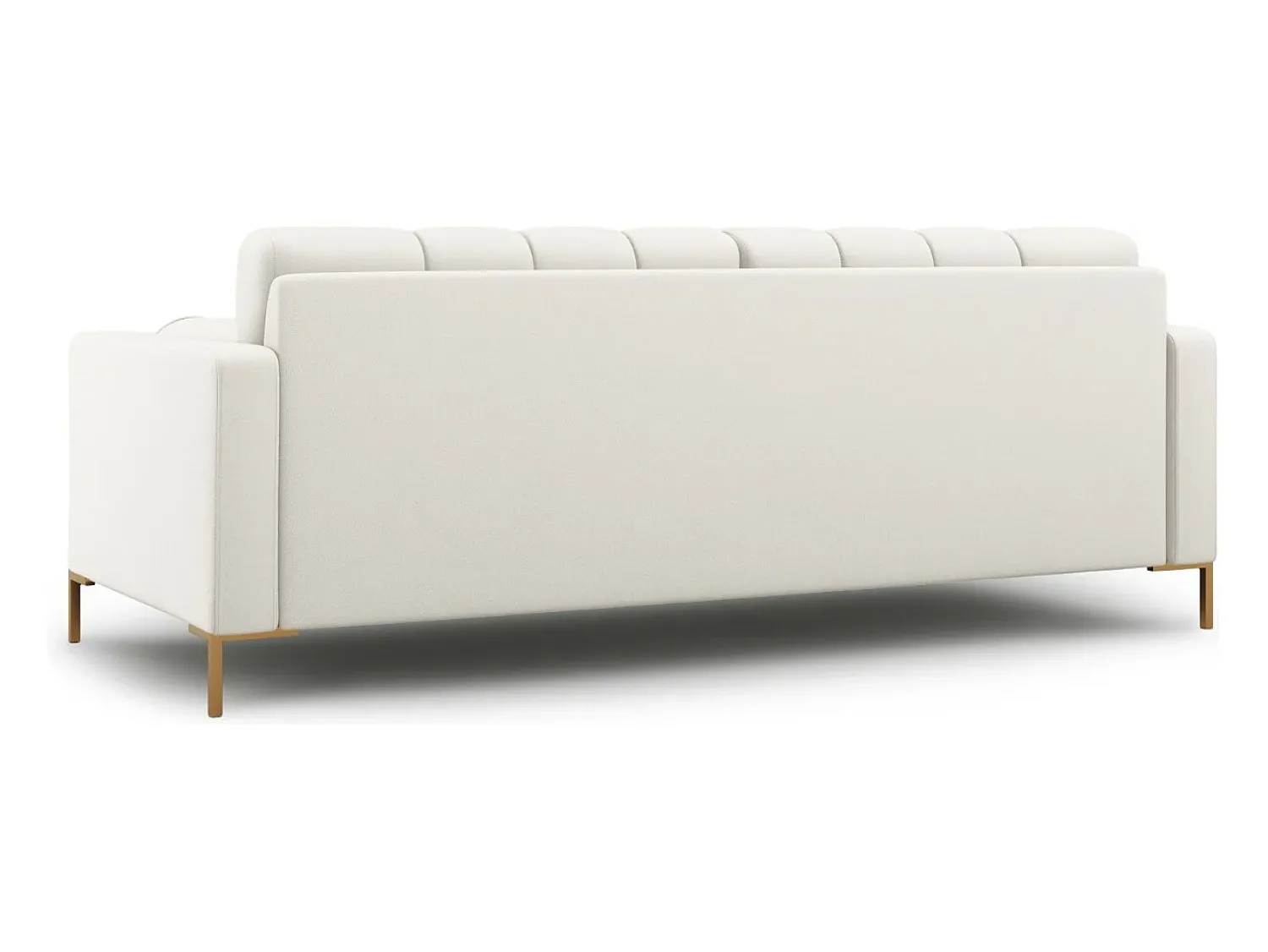 Sofá|Cosmopolitan Design - Sofá "Bali" 4 lugares em tecido estrutural claro - 217x92x75cm Bege