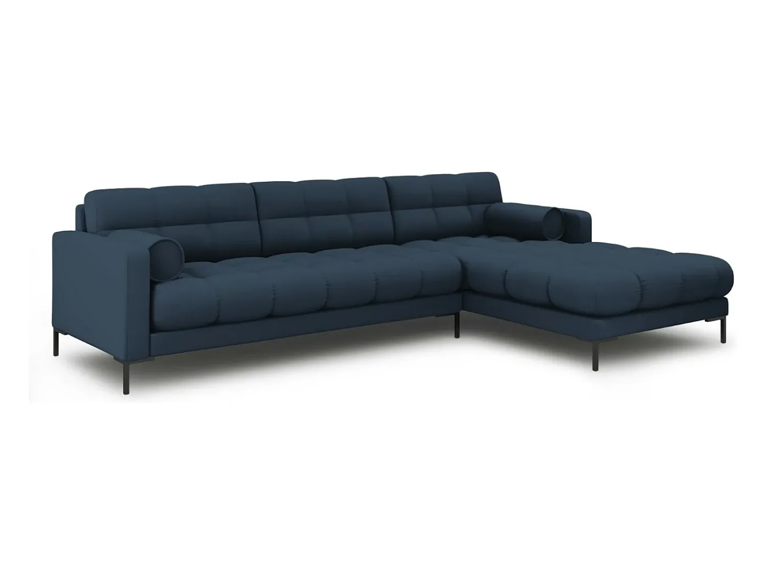 Cosmopolitan Design - Sofá de canto direito "Bali" 5 lugares em tecido estrutural - 293x185x75cm^ Sofá