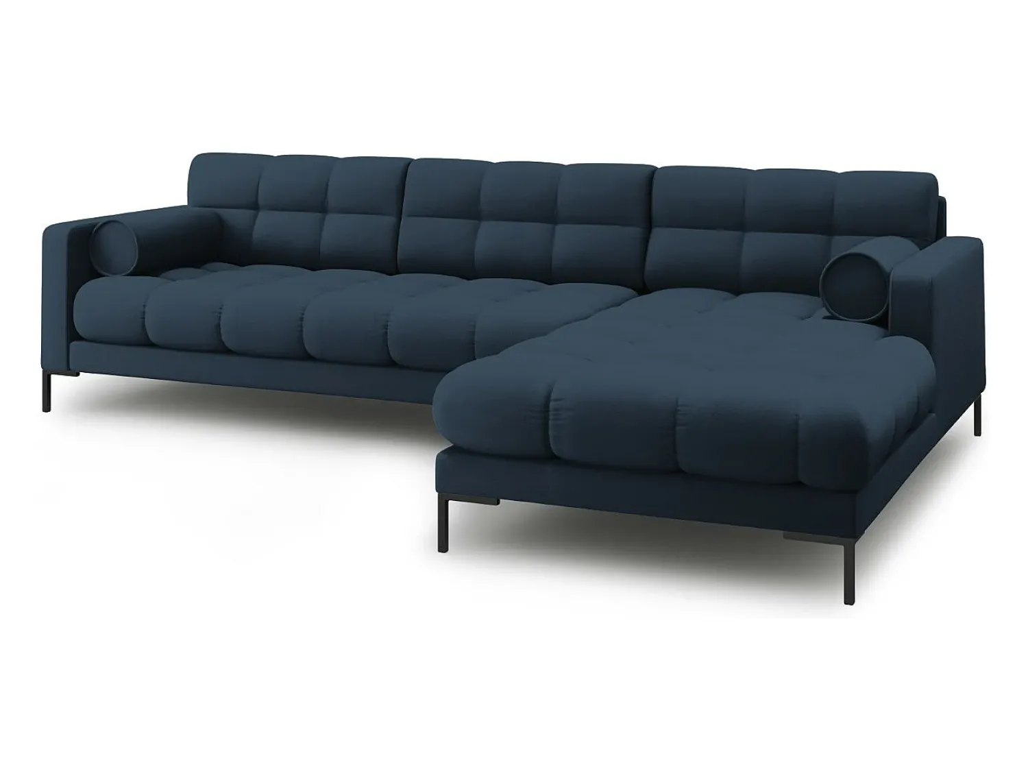 Cosmopolitan Design - Sofá de canto direito "Bali" 5 lugares em tecido estrutural - 293x185x75cm^ Sofá