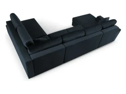 Sofá|Cosmopolitan Design - Sofá panorâmico convertível em linha reta com caixa de arrumação 