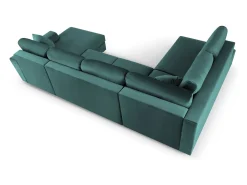 Sofá*Cosmopolitan Design - Sofá panorâmico convertível esquerdo com caixa de arrumação 