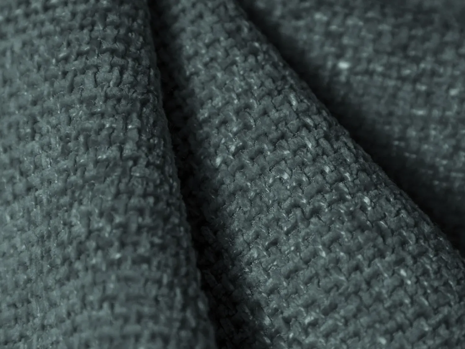 Sofá*Cosmopolitan Design - Sofá de canto esquerdo "Nolio" 4 lugares em tecido chenille petróleo - 260x170x72cm Verde esmeralda