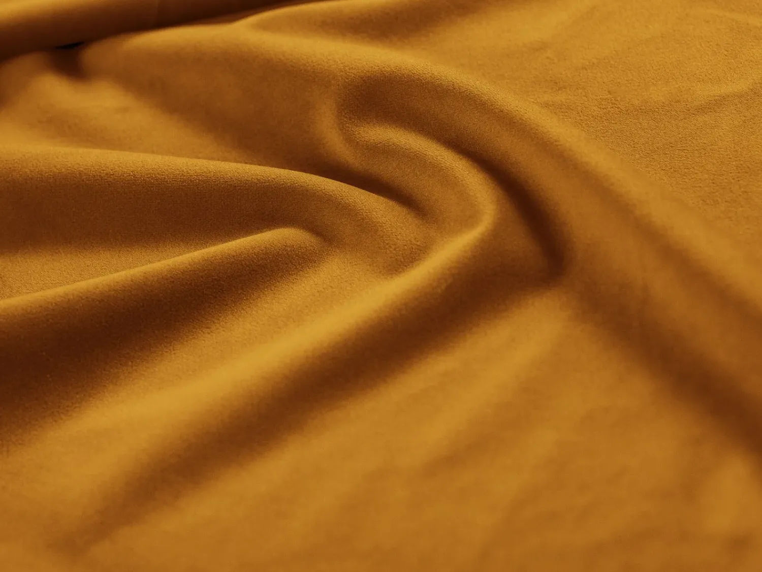 Sofá|Cosmopolitan Design - Sofá de canto direito "Bali" 5 lugares em veludo - 293x185x75cm Amarelo