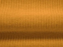 Cosmopolitan Design - Sofá de canto direito panorâmico "Arendal" 7 lugares em tecido chenille com efeito canelado mostarda - 364x262x70cm^ Sofá